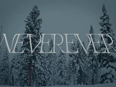 Destroy Lonely "NEVEREVER" Title Card Design album art cover art credit design font graphic design illustration logo music music video title title design titles type typography video video editing