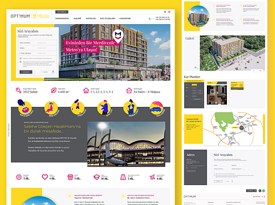 Optimum Metro Landing Page construction landing page projects ui web design