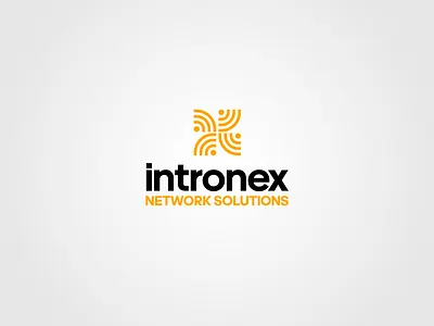 INTRONEX connect graphic design logo net network vector