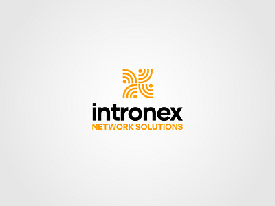 INTRONEX connect graphic design logo net network vector