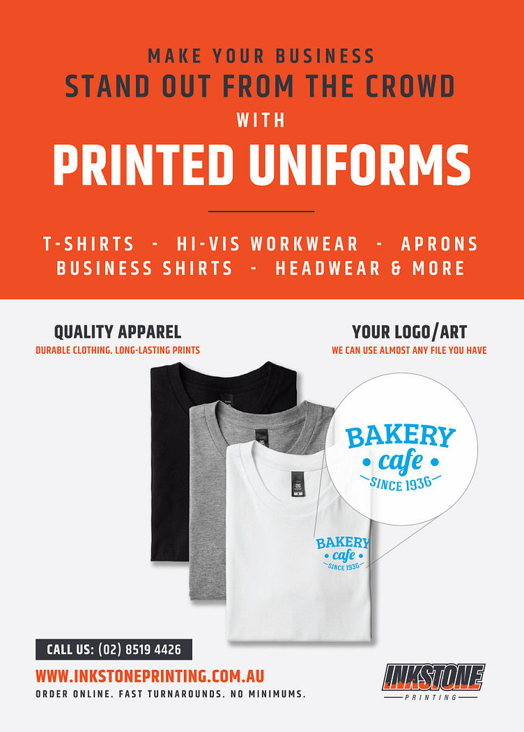 Inkstone Printing Flyer Design by Tim Dunford on Dribbble