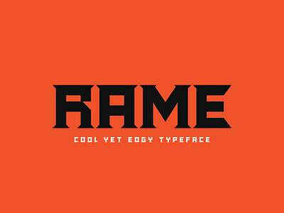 Rame-Cool Vintage Edgy Font bold serif edgy serif serif font