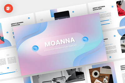 Moanna - Education Powerpoint Template abstract business clean corporate download google slides keynote pitch deck powerpoint powerpoint template pptx presentation presentation template professional slides template ui ux web website