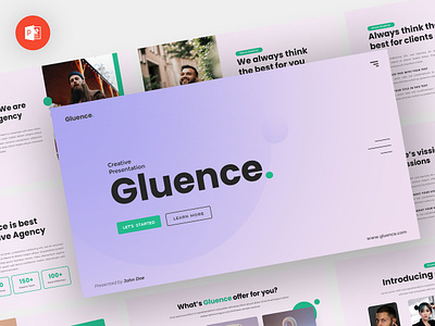 Gluence - Creative Powerpoint Template abstract branding business clean corporate google slides keynote pitch deck powerpoint powerpoint template pptx presentation presentation template professional slides template ui ux web website