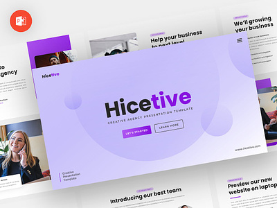 Hicetive - Creative Powerpoint Template abstract business clean corporate download google slides keynote pitch deck powerpoint powerpoint template pptx presentation presentation template professional slides template ui ux web website