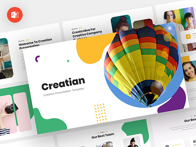 Creatian - Creative Powerpoint Template abstract branding business clean corporate google slides graphic design keynote pitch deck powerpoint powerpoint template pptx presentation presentation template professional slides template ui ux web