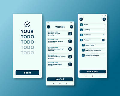 ToDo List (42/100) dailyui design mobile todo ui ui design uiux user interface