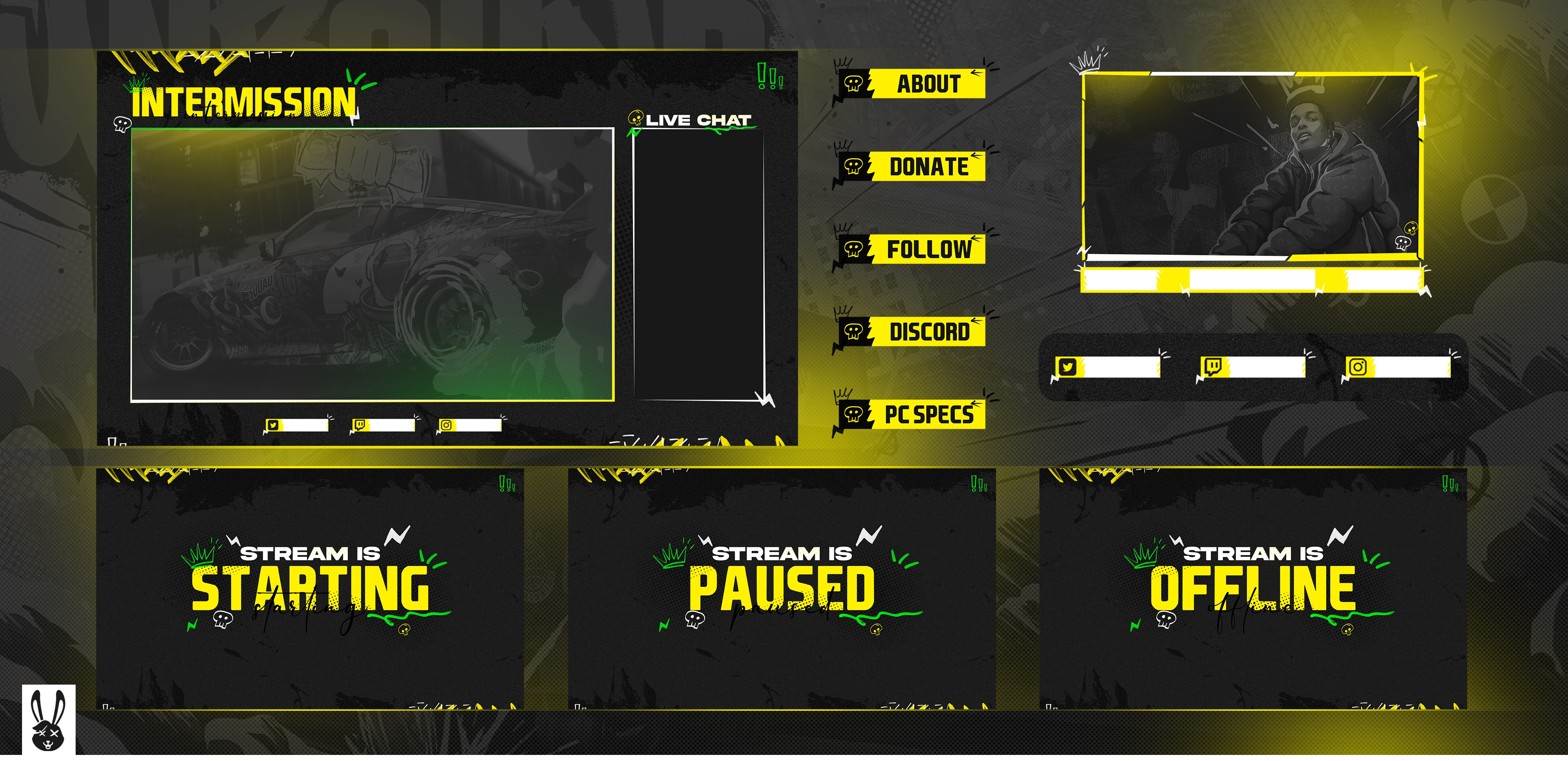 NFS UNBOUND Twitch Stream Graphics [PRE-MADE] stream stream graphics stream overlay stream pack twitch twitch overlay twitch pack
