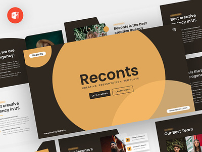 Reconts - Creative Powerpoint Template abstract business clean corporate download google slides keynote pitch deck powerpoint powerpoint template pptx presentation presentation template professional slides template ui ux web website