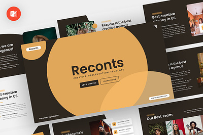 Reconts - Creative Powerpoint Template abstract business clean corporate download google slides keynote pitch deck powerpoint powerpoint template pptx presentation presentation template professional slides template ui ux web website