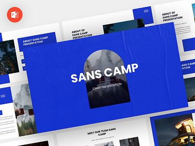 Sans Camp - Powerpoint Template abstract business clean corporate download google slides keynote pitch deck powerpoint powerpoint template pptx presentation presentation template professional slides template ui ux web website