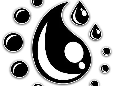 Water Drop graphic design symbols