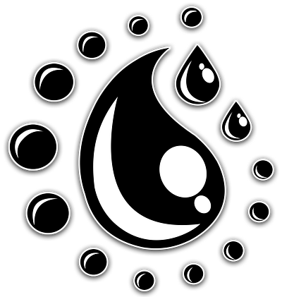 Water Drop graphic design symbols