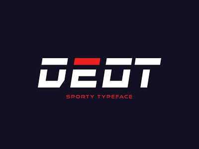 Deot-Modern Bold Sport Font blocky font bold font sports font sporty typeface