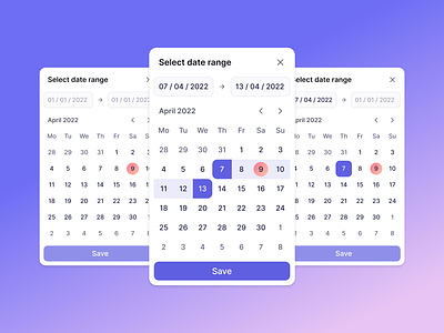 Date range picker for Graphy calendar chart component data datavis date date picker date range design system graph picker product design time ui