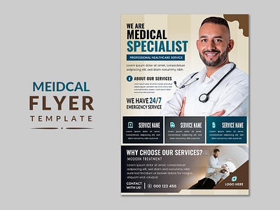 Medical Flyer Design Template business creative healthcare medical modern template