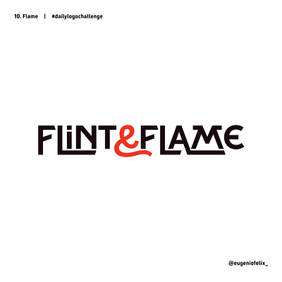 Flint & Flame | Daily Logo Challenge branding daily logo challenge design fire flame flint graphic design logo
