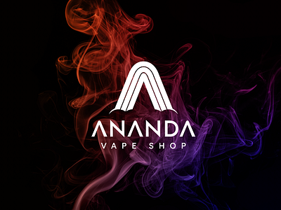 ANANDA - Vape Shop branding graphic design logo