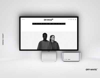 OFF-WHITE HOME PAGE REWORK animation branding clothes graphic design logo ui