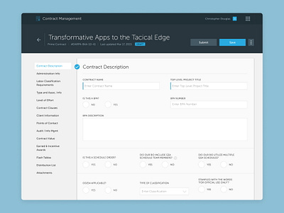 Contract Management App app design graphic design ui ux