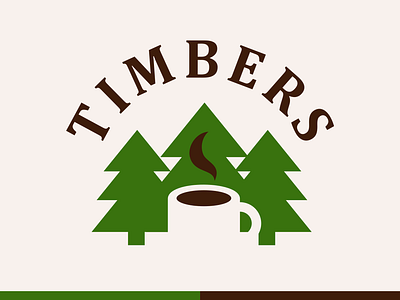 Logo Design for Timbers branding cafe coffee coffee cup design freelance work graphic design logo logo design branding timber trees vector