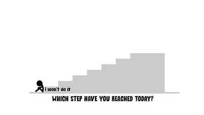 which step have you reached today 2d animation charge phone gif animation motion graphics stick figure stickman success