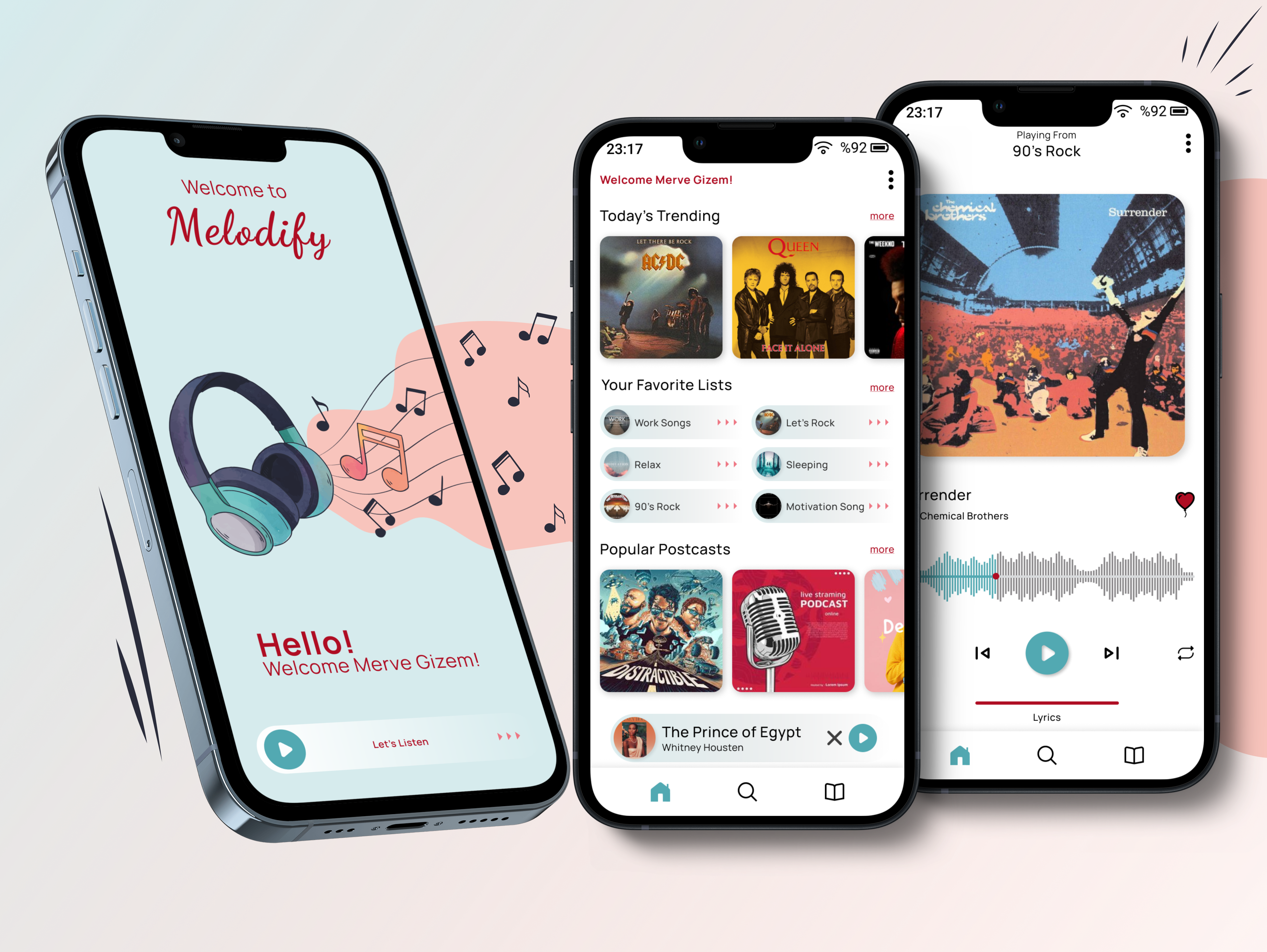 Daily UI Challenge Day 9! Music Player app design application design challenge day 9 dailyuıchallenge day 9 design figma project flat uı design illustration listen music listen postcast music app music application music player music uı design music web site postcast web site spotify revised uı design uı ux design