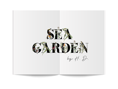 Poetry Book Design book design botanical art dropcaps hilda doolittle poetry book sea garden