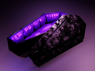 3D - Coffin 3d 3d design animation blender coffin design illustration ui