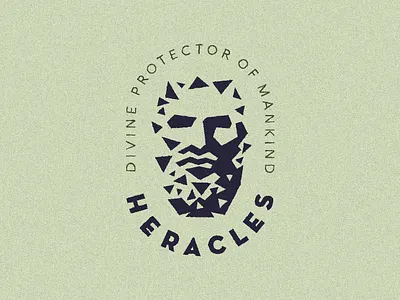Hercules mark logo branding design god graphic design greek hercules heroes illustration logo mythology typography ui ux vector