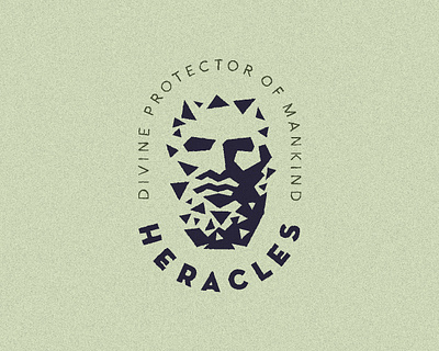 Hercules mark logo branding design god graphic design greek hercules heroes illustration logo mythology typography ui ux vector