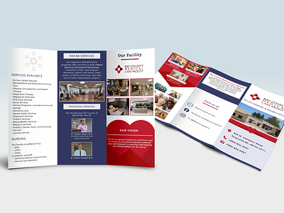 Bay County Medical Care Facility - Brochure branding brochure graphic design indesign photoshop visual design