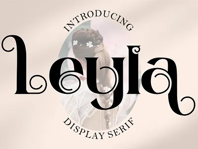 Free Display Serif Font - Layla 80s fonts display serif serif font