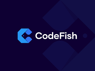 Code Fish branding c c letter logo coding fish icon identity it logo logo designer mark minimalist logo modern logo simple logo software symbol tech top typhography web