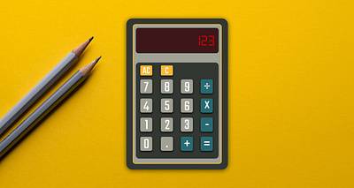 Vintage Calculator Design cyberpunk design graphic design retro science ui vintage web