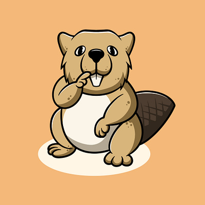 Cute Baby Otter Design cartoon wildlife graphic design illustration kawaii ui