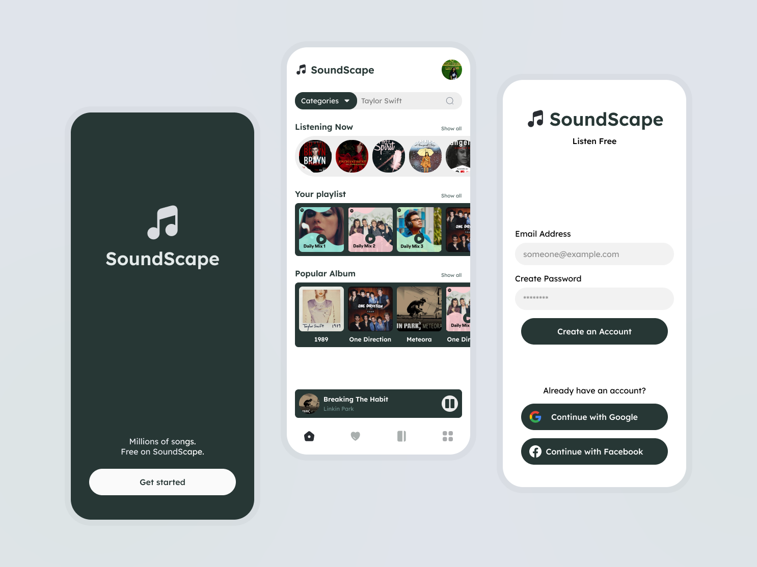 Soundscape Music App Design By Tasfia Barshat On Dribbble