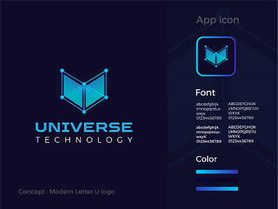 UNIVERSE LOGO DESIGN app icon app logo best logo brand identity brand logo branding creative logo design gradient logo graphic design illustration logo logo creation logo design logo designer logo grid logo inspiration modern logo tech logo u logo