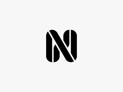 niun clean icon initial letter logo minimal modern simple