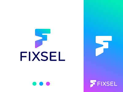 Fixel modern logo design abstract brand identity brand identity design branding eye catching logo f logo futurictic logo gradient logo letter logo logo logo agency logo dseign logo mark minimal logo minimalist logo professional logo simple logo technology vector logo