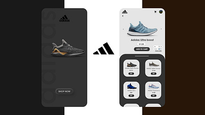 Adidas shoe | E-commerce app app design ui ux