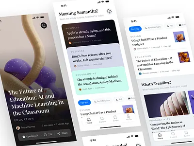 Sarana - Article Portal Apps apps article article detail blog feed ios media mobile app news news portal newsfeed portal read reading ui ui design ux ux design writer
