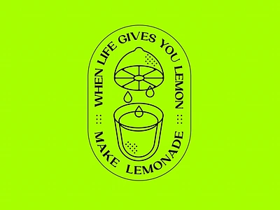 make lemonade branding design emblem fruit illustration juice lemon lemonade logo text