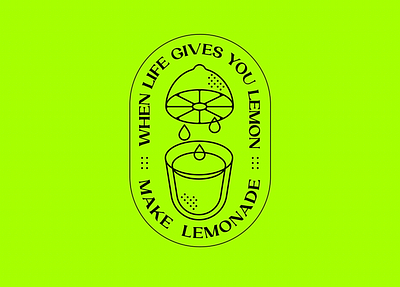 make lemonade branding design emblem fruit illustration juice lemon lemonade logo text