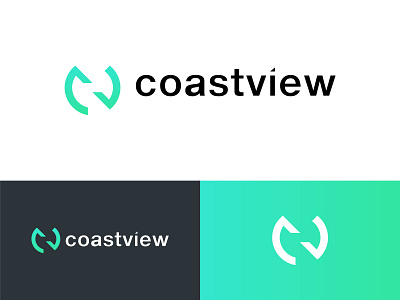 CoastView Logo Design branding geometric logo grid logo identity logo logos marketing modern negative space visual identity design