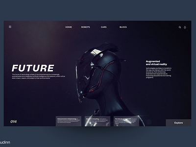 Future Web design adobexd app app design design figma future robot techtechnology ui uiux web design webdesign