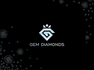 Gem Diamonds Logo Design 3d branding color creative logo custom logo diamonds gem gemstone gradient graphic design icon jewel letter logo minimalist architecture logo