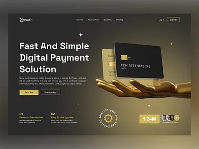 Digital Banking Website Landing Page bank bank web banking credit digital finance financial fintech landing page mobile banking money online banking ui web design