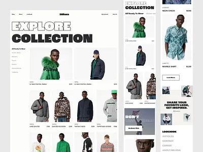 Milana E-commerce Web Project animation behance case study creative design dribbble case study e commerce app e commerce design ecommerce fashion fashion design minimal motion graphics online shop online shopping online store orix sajon store web animation whitespace