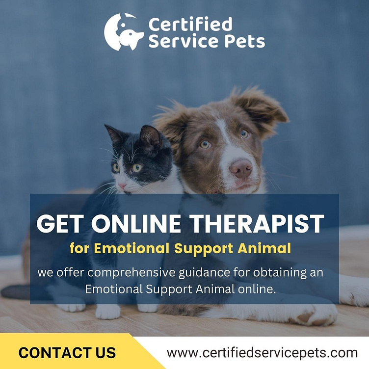 Therapist Letter for Emotional Support Animal by Certified Service Pets